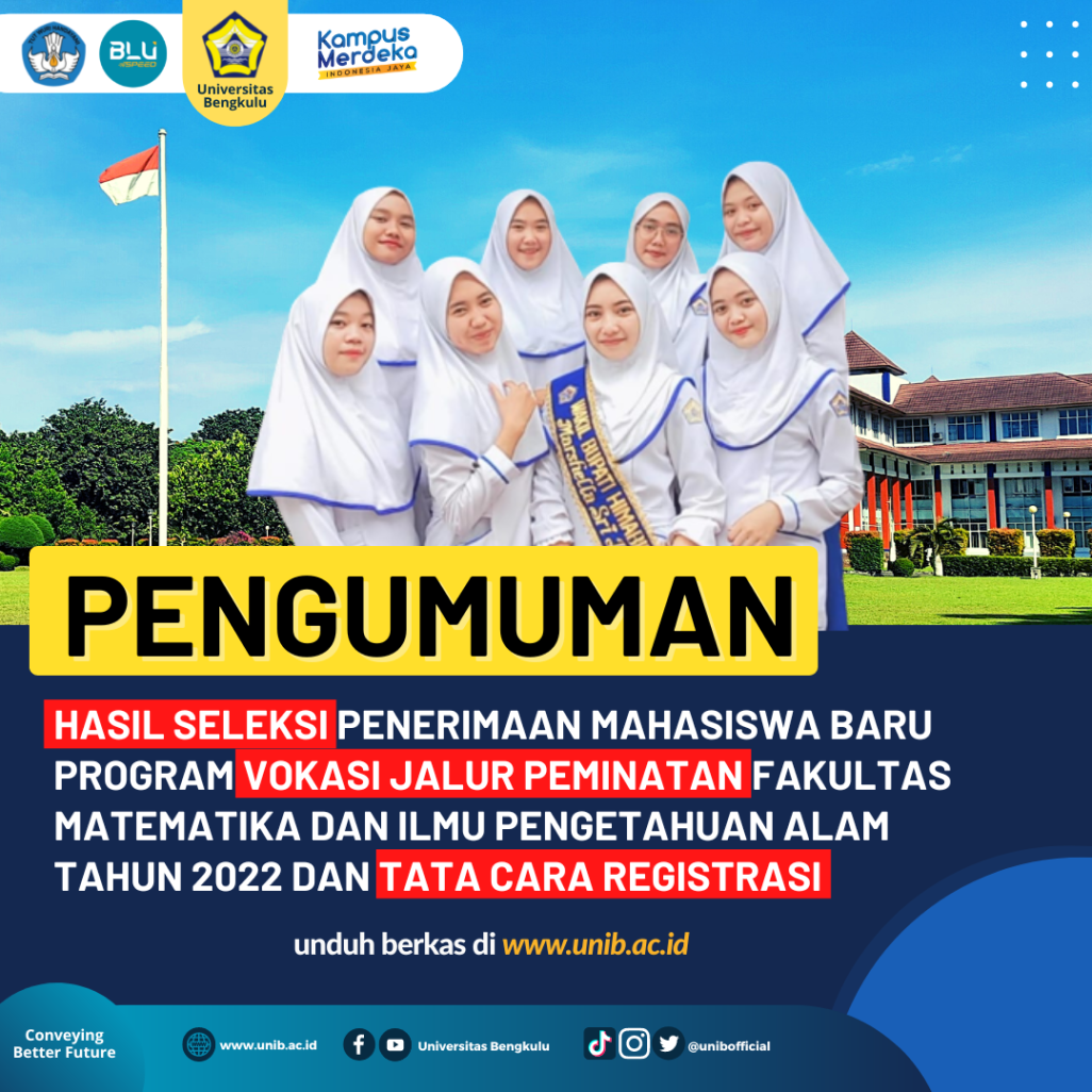 Pengumuman Hasil Seleksi Penerimaan Mahasiswa Baru Program Vokasi Jalur