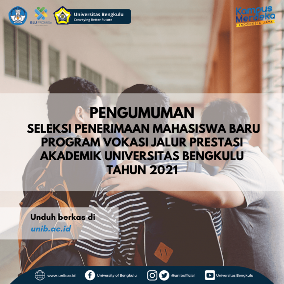 Pengumuman Seleksi Penerimaan Mahasiswa Baru Program Vokasi Jalur ...