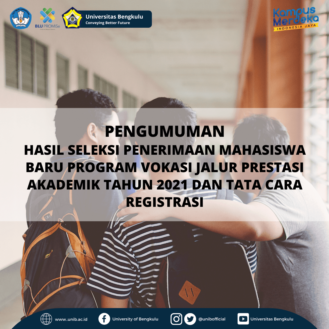 Pengumuman Hasil Seleksi Penerimaan Mahasiswa Baru Program Vokasi Jalur ...