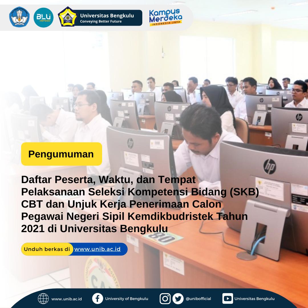 Pengumuman Daftar Peserta, Waktu, Dan Tempat Pelaksanaan Seleksi ...