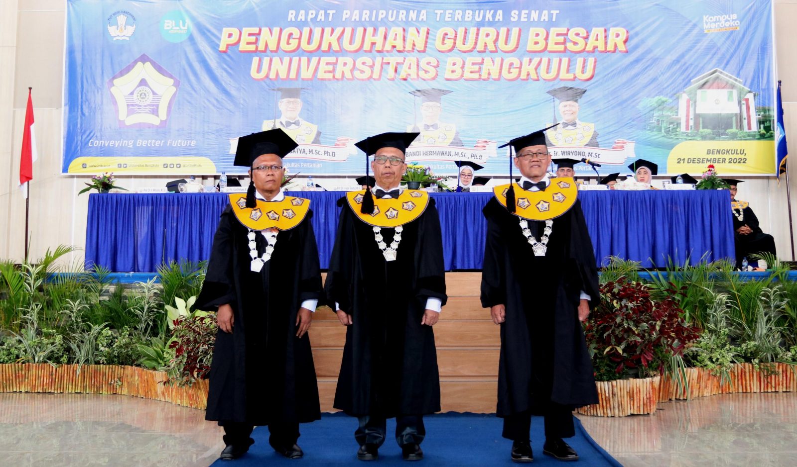 Jelang Akhir Tahun, UNIB Tambah 3 Guru Besar | UNIVERSITAS BENGKULU